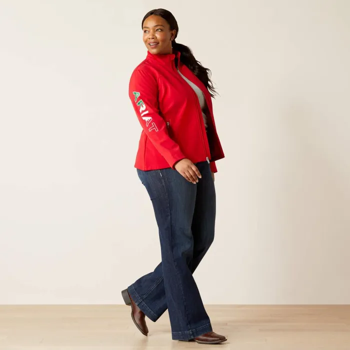 Classic Team Softshell MEXICO Jacket Red Women Ariat Jackets and Vests Classic Team Softshell MEXICO Jacket Red Women Ariat Jackets and Vests