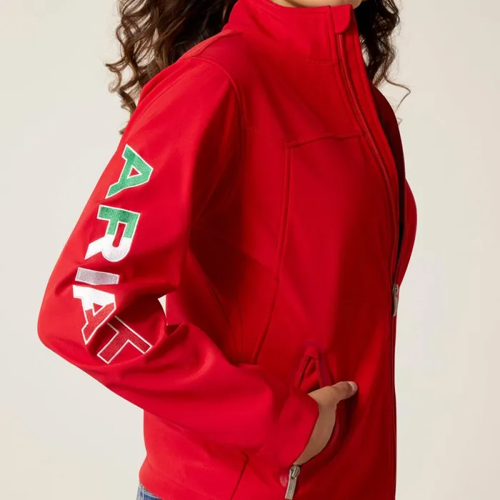 Classic Team Softshell MEXICO Jacket Red Women Ariat Jackets and Vests Classic Team Softshell MEXICO Jacket Red Women Ariat Jackets and Vests