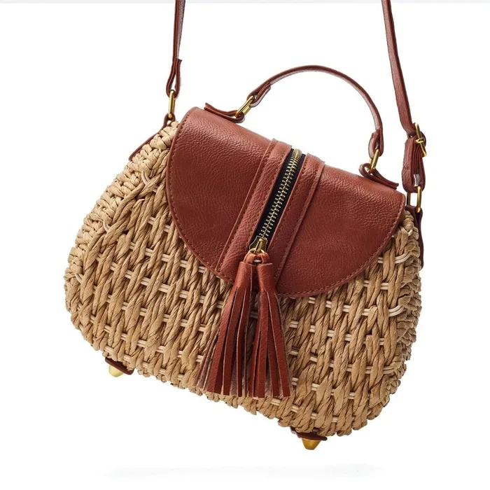 Clutch Bags Women Moda In Pelle Ravello Bag Tan Raffia