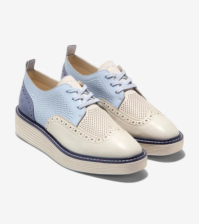 Cole Haan Oxfords Women Women039s riginalGrand Platform Wingtip Oxfords Blue Cole Haan Oxfords Women Women039s riginalGrand Platform Wingtip Oxfords Blue