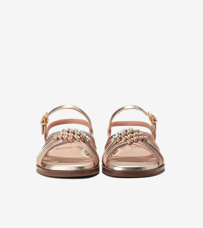 Cole Haan Sandals Women Women039s JITNEY KNOT SANDAL Gold Cole Haan Sandals Women Women039s JITNEY KNOT SANDAL Gold