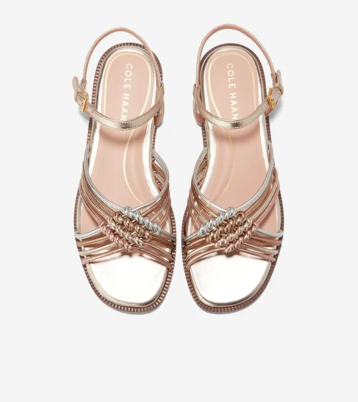 Cole Haan Sandals Women Women039s JITNEY KNOT SANDAL Gold Cole Haan Sandals Women Women039s JITNEY KNOT SANDAL Gold
