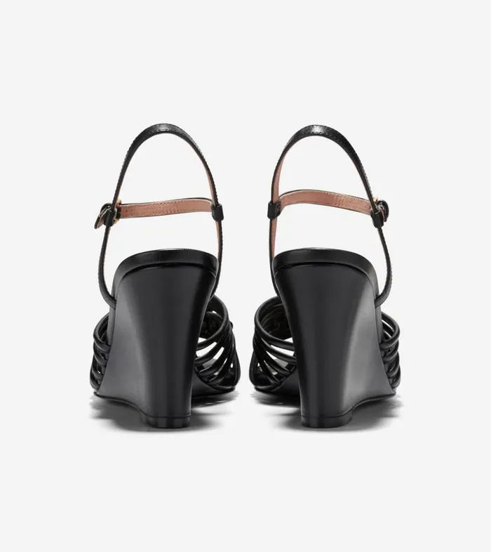 Cole Haan Sandals Women Women039s JITNEY KNOT WEDGE Black Cole Haan Sandals Women Women039s JITNEY KNOT WEDGE Black