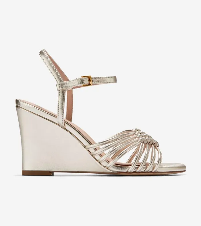 Cole Haan Sandals Women Women039s JITNEY KNOT WEDGE Gold