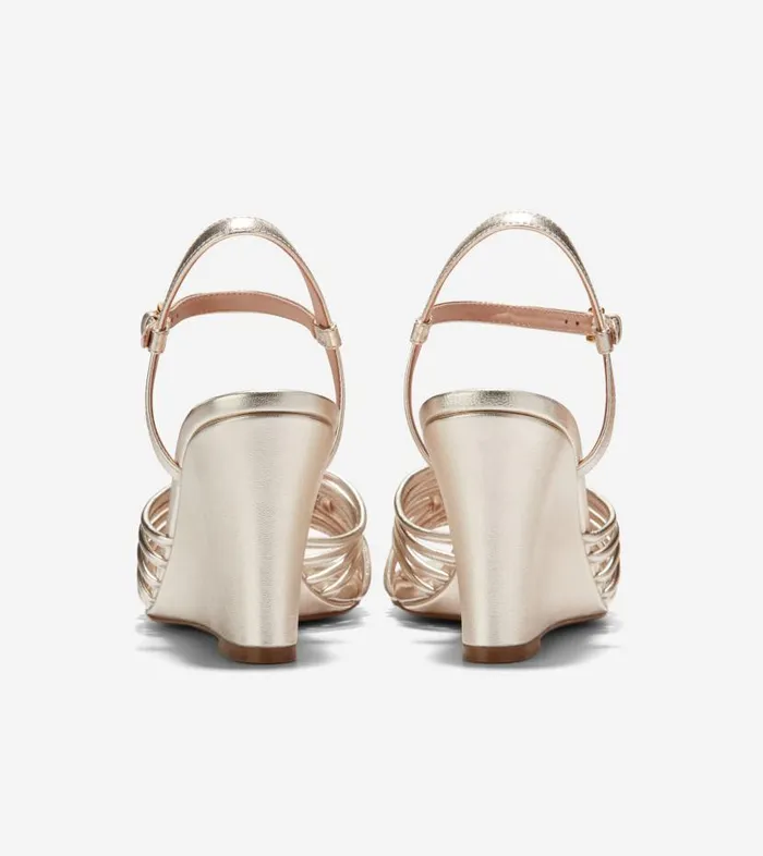 Cole Haan Sandals Women Women039s JITNEY KNOT WEDGE Gold Cole Haan Sandals Women Women039s JITNEY KNOT WEDGE Gold