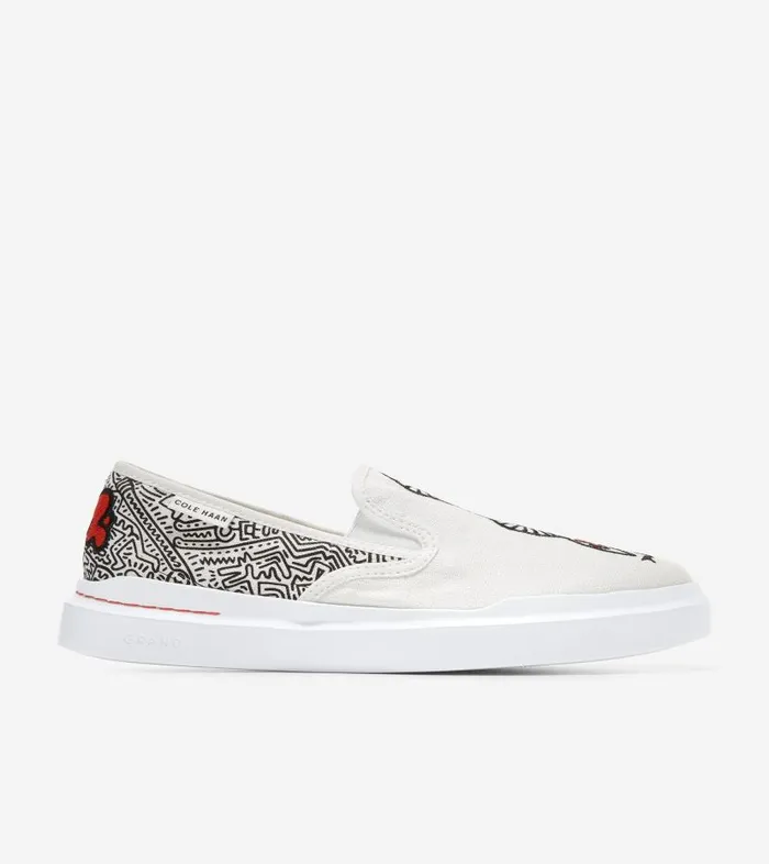 Cole Haan Sneakers Women Women039s Cole Haan X Keith Haring GrandPr Rally SlipOn Sneaker White