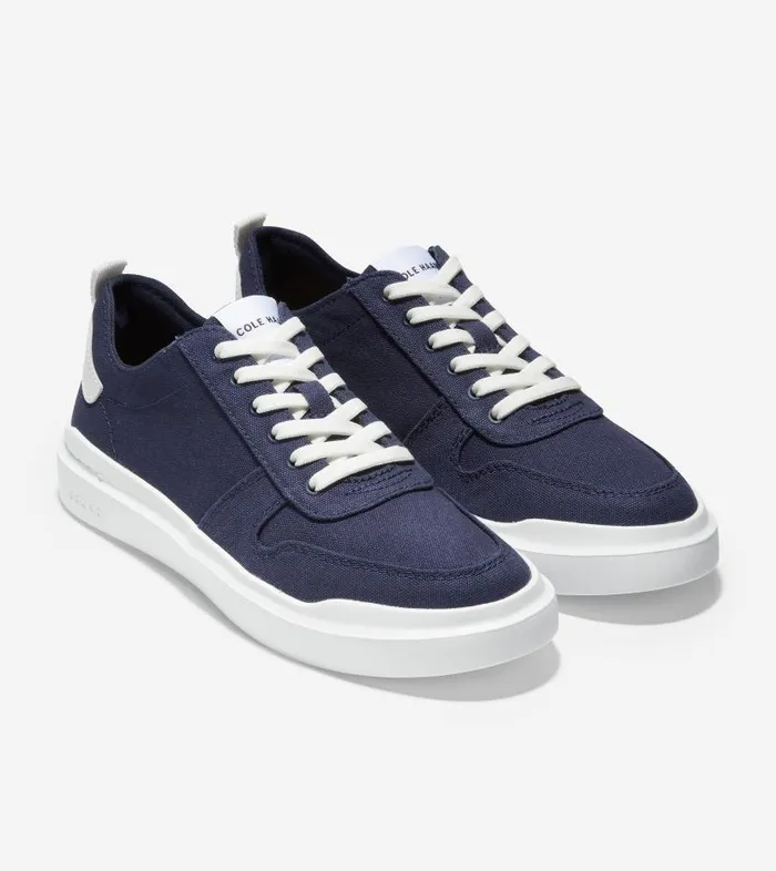 Cole Haan Sneakers Women Women039s GrandPr Rally Canvas Court Sneaker Blue Cole Haan Sneakers Women Women039s GrandPr Rally Canvas Court Sneaker Blue