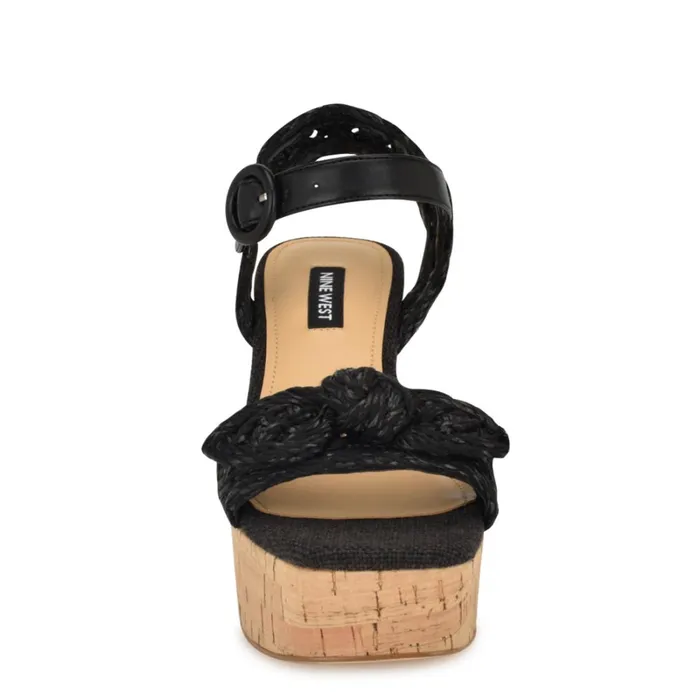 Comiele Platform Sandals Black Raffia Women Nine West Platforms Comiele Platform Sandals Black Raffia Women Nine West Platforms
