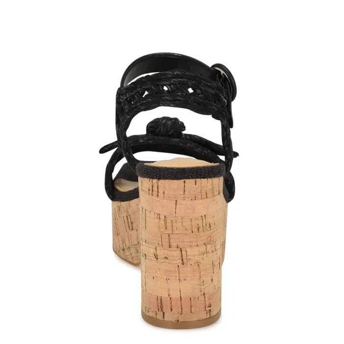Comiele Platform Sandals Black Raffia Women Nine West Platforms Comiele Platform Sandals Black Raffia Women Nine West Platforms