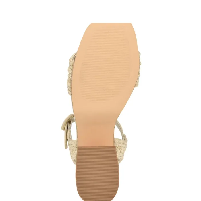 Comiele Platform Sandals Chic Cream Raffia Women Nine West Wedges Comiele Platform Sandals Chic Cream Raffia Women Nine West Wedges