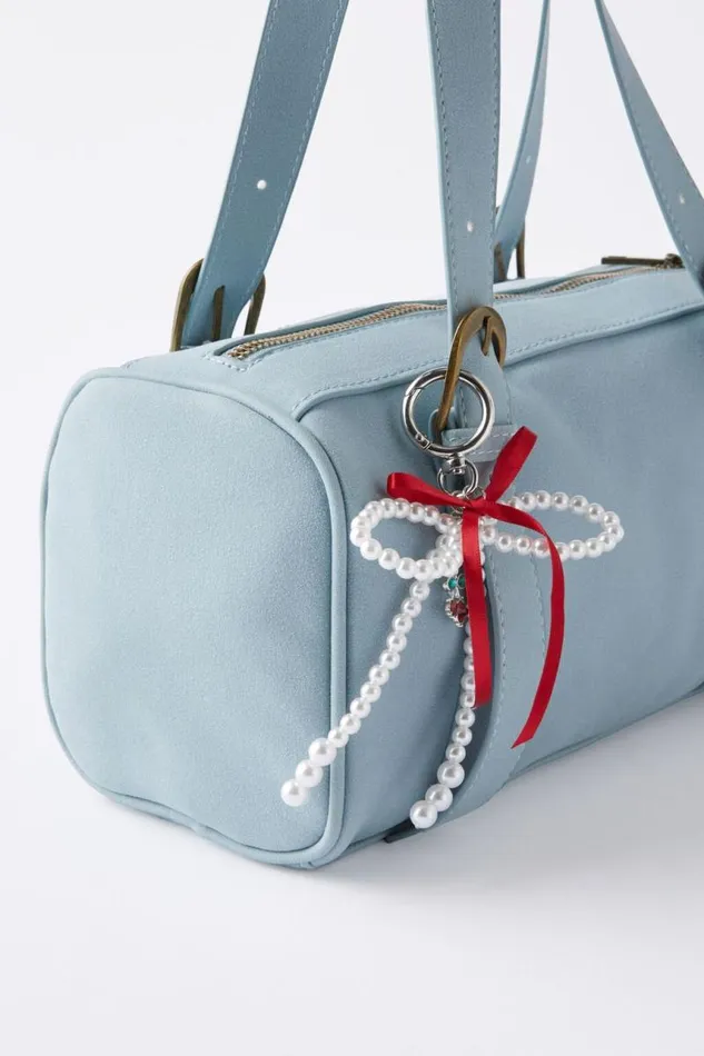 Cotton On BagsandBagCharms Bag Charm Pearl Bow Red Cherry 8211 Women