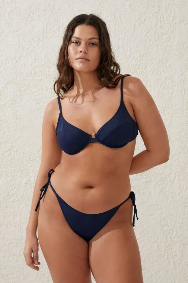 Cotton On Bikinis Fixed Tie Side Brazilian Bikini Bottom Midnight 8211 Women Cotton On Bikinis Fixed Tie Side Brazilian Bikini Bottom Midnight 8211 Women