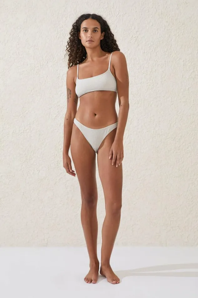 Cotton On Bikinis Refined High Side Brazilian Bikini Bottom Misty Cloud Metallic 8211 Women Cotton On Bikinis Refined High Side Brazilian Bikini Bottom Misty Cloud Metallic 8211 Women