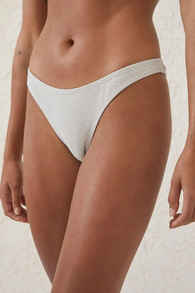 Cotton On Bikinis Refined High Side Brazilian Bikini Bottom Misty Cloud Metallic 8211 Women Cotton On Bikinis Refined High Side Brazilian Bikini Bottom Misty Cloud Metallic 8211 Women