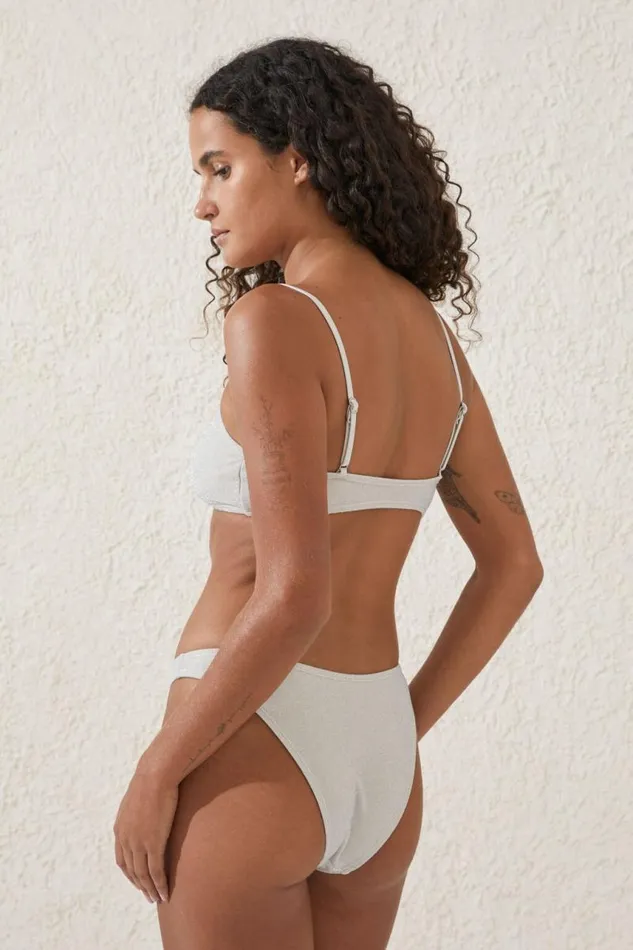 Cotton On Bikinis Refined High Side Brazilian Bikini Bottom Misty Cloud Metallic 8211 Women Cotton On Bikinis Refined High Side Brazilian Bikini Bottom Misty Cloud Metallic 8211 Women