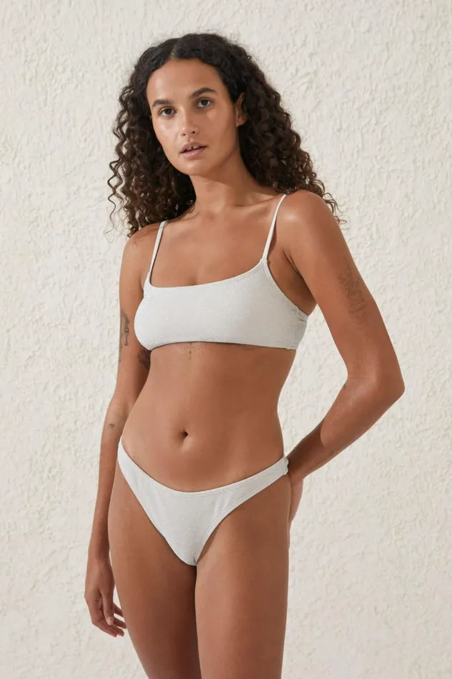 Cotton On Bikinis Refined High Side Brazilian Bikini Bottom Misty Cloud Metallic 8211 Women Cotton On Bikinis Refined High Side Brazilian Bikini Bottom Misty Cloud Metallic 8211 Women