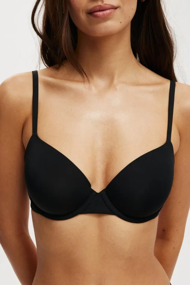 Cotton On Bras Ultimate Comfort TShirt Bra Black 8211 Women Cotton On Bras Ultimate Comfort TShirt Bra Black 8211 Women