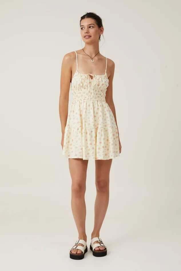 Cotton On Dresses Haven Tiered Mini Dress Indira Ditsy Butter 8211 Women