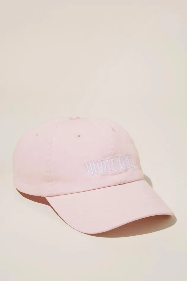 Cotton On Hats and Beanies Dad Hat Chalk Pinkmontreal Racing 8211 Men