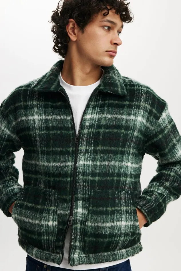 Cotton On Jackets Harrington Jacket Green Check 8211 Men Cotton On Jackets Harrington Jacket Green Check 8211 Men