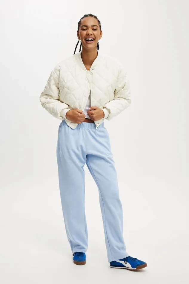 Cotton On Jackets Quilted Rib Bomber Jacket Coconut Milk 8211 Women