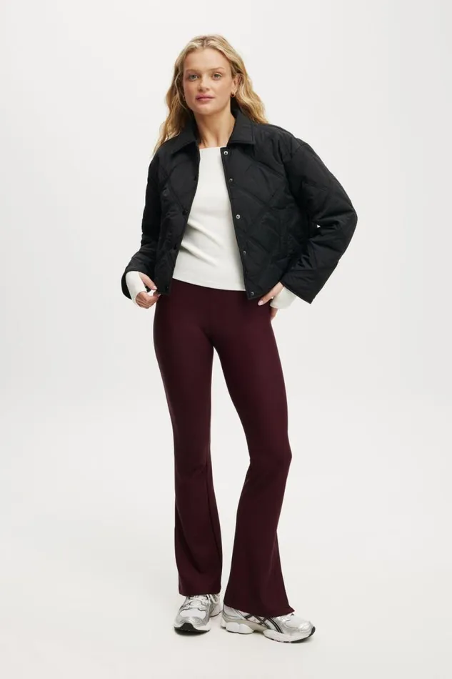 Cotton On Jackets The Mother Puffer Lightweight Quilted Jacket Black 8211 Women