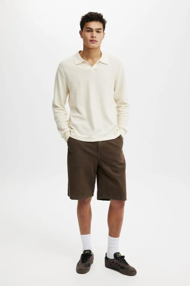 Cotton On Jeans Baggy Denim Short Chocolate 8211 Men