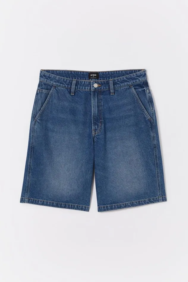 Cotton On Jeans Baggy Denim Short Shock Blue Wash 8211 Men Cotton On Jeans Baggy Denim Short Shock Blue Wash 8211 Men