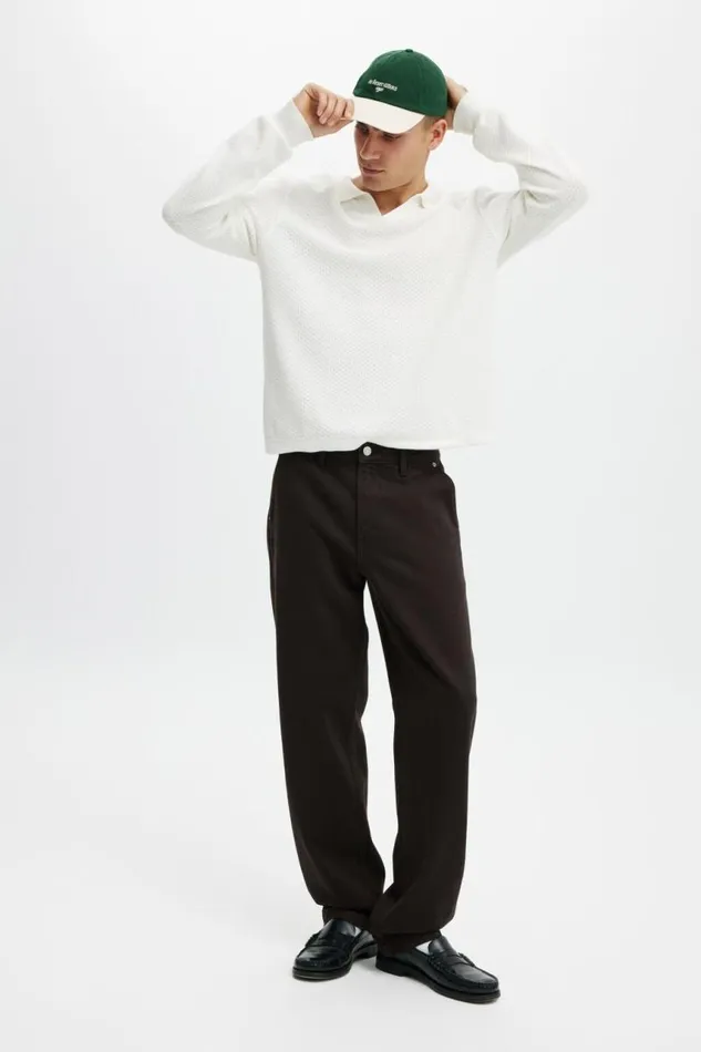 Cotton On Jeans Baggy Jean Carpenter Dark Chocolate 8211 Men