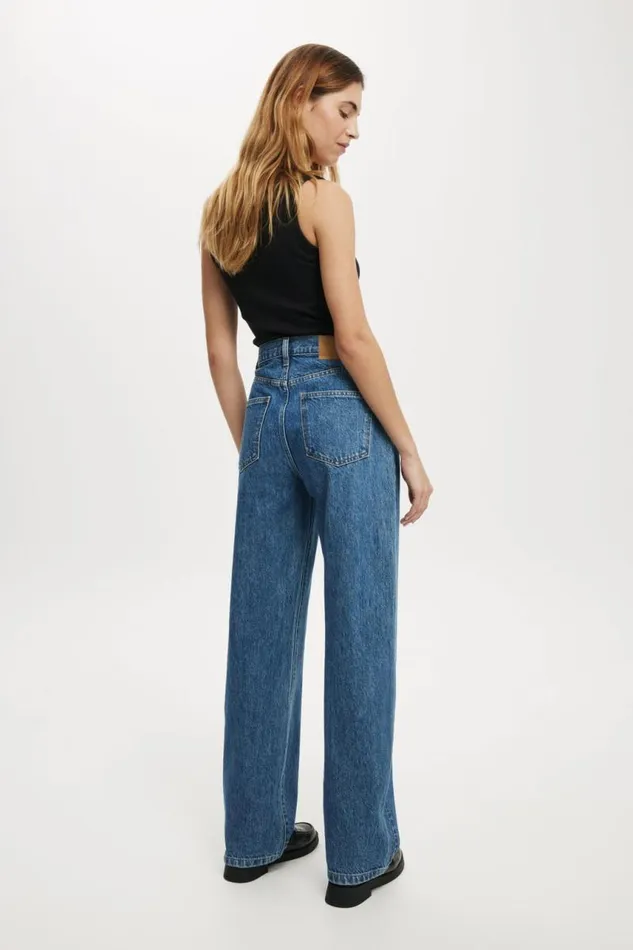 Cotton On Jeans Loose Straight Jean Sea Blue 8211 Women Cotton On Jeans Loose Straight Jean Sea Blue 8211 Women