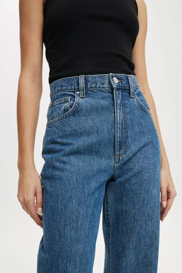 Cotton On Jeans Loose Straight Jean Sea Blue 8211 Women Cotton On Jeans Loose Straight Jean Sea Blue 8211 Women