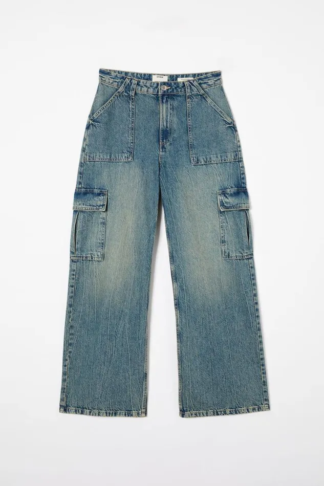 Cotton On Jeans Relaxed Cargo Jean Sahara Blue 8211 Women Cotton On Jeans Relaxed Cargo Jean Sahara Blue 8211 Women