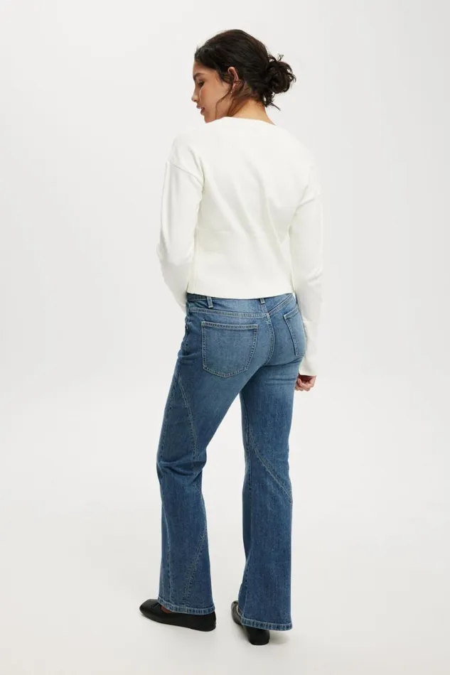Cotton On Jeans Stretch Bootcut Flare Jean Pure Blueseam 8211 Women Cotton On Jeans Stretch Bootcut Flare Jean Pure Blueseam 8211 Women