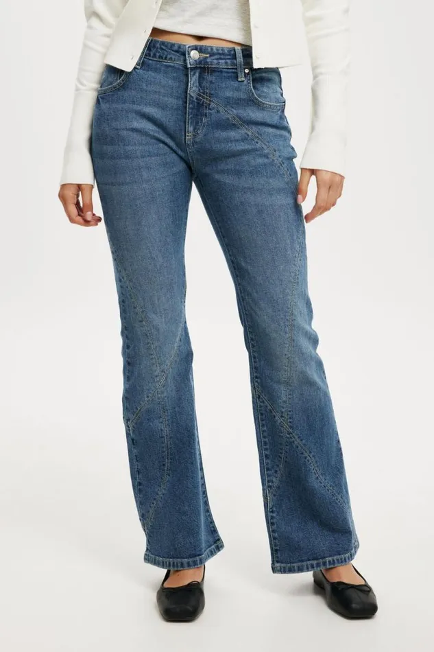 Cotton On Jeans Stretch Bootcut Flare Jean Pure Blueseam 8211 Women Cotton On Jeans Stretch Bootcut Flare Jean Pure Blueseam 8211 Women