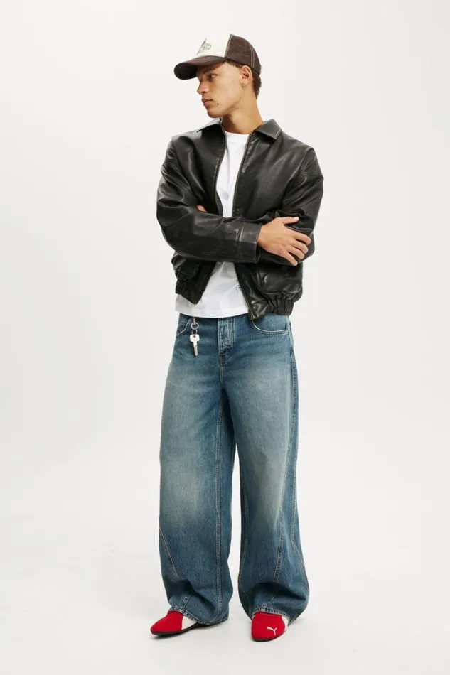 Cotton On Jeans Super Baggy Balloon Jean Otis Blue 8211 Men