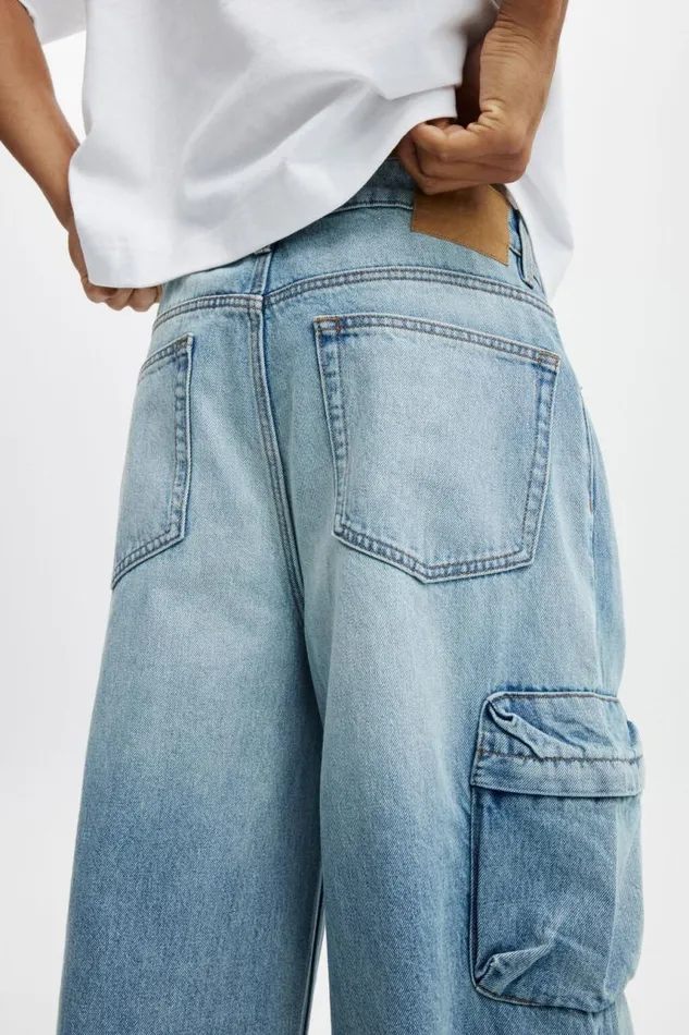 Cotton On Jeans Super Baggy Jean Cargo Casualty Blue 8211 Men Cotton On Jeans Super Baggy Jean Cargo Casualty Blue 8211 Men