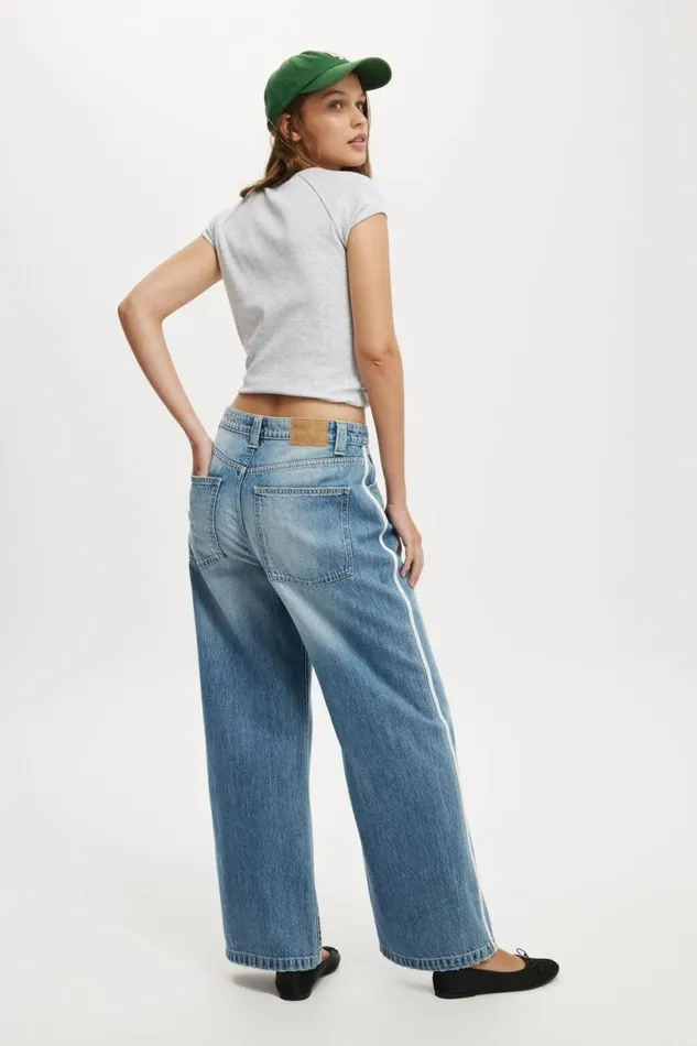 Cotton On Jeans Super Baggy Jean Dream Bluestripe 8211 Women Cotton On Jeans Super Baggy Jean Dream Bluestripe 8211 Women