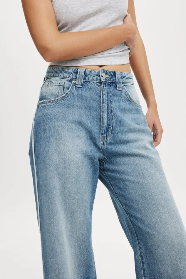 Cotton On Jeans Super Baggy Jean Dream Bluestripe 8211 Women Cotton On Jeans Super Baggy Jean Dream Bluestripe 8211 Women