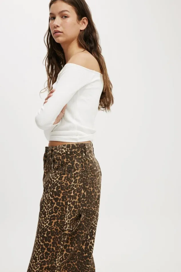 Cotton On Jeans Super Baggy Jean Leopardcarpenter 8211 Women Cotton On Jeans Super Baggy Jean Leopardcarpenter 8211 Women
