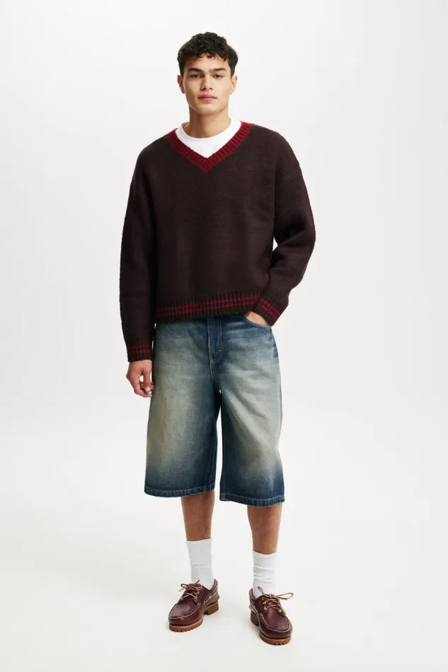 Cotton On Jeans Super Baggy Jort Sublime Blue 8211 Men