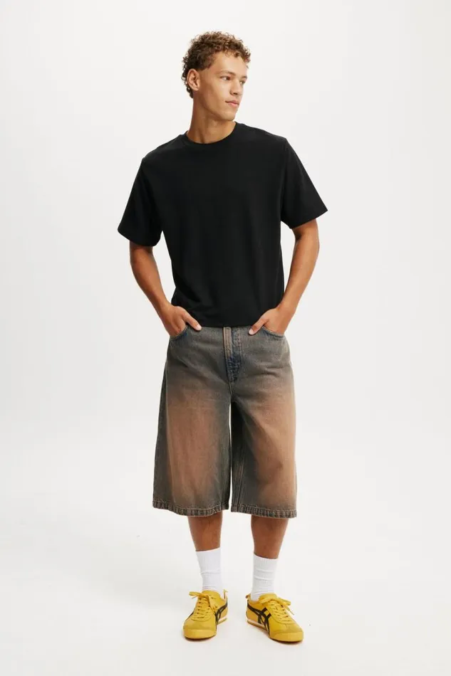 Cotton On Jeans Super Baggy Jort Trippin Blue 8211 Men