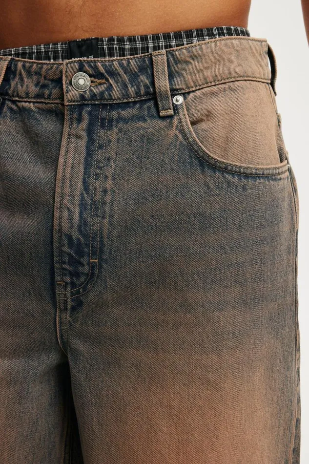 Cotton On Jeans Super Baggy Jort Trippin Blue 8211 Men Cotton On Jeans Super Baggy Jort Trippin Blue 8211 Men