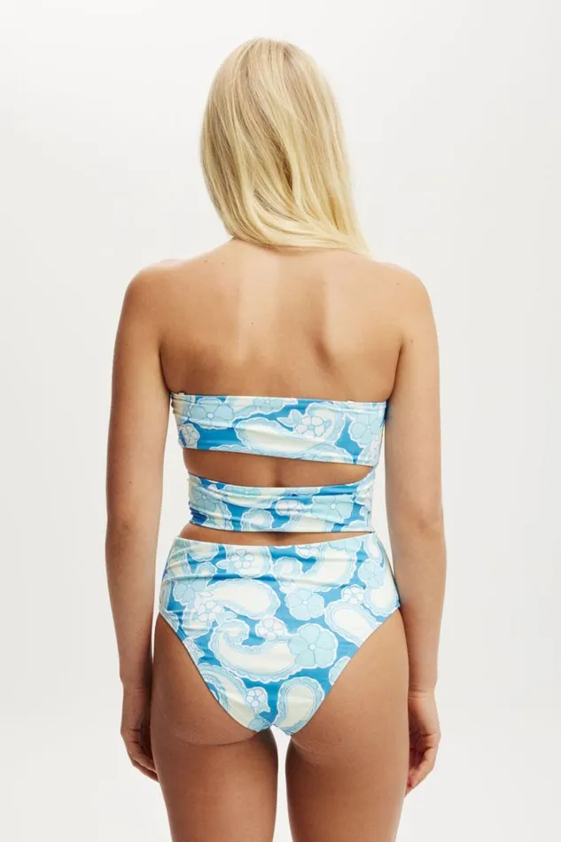 Cotton On OnePieceSwimsuits Cut Out One Piece Cheeky Kendelle Paisley Blue 8211 Women Cotton On OnePieceSwimsuits Cut Out One Piece Cheeky Kendelle Paisley Blue 8211 Women