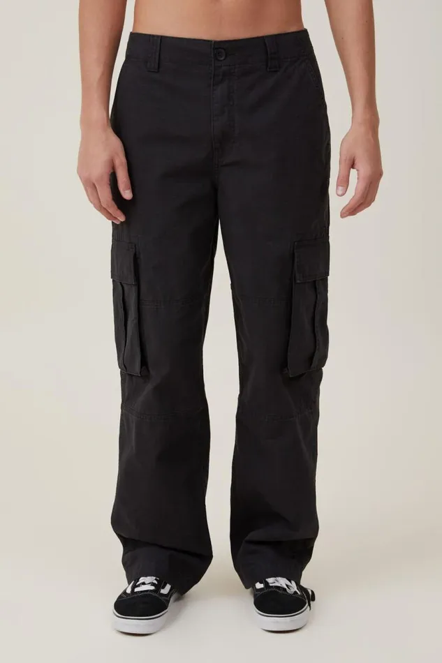 Cotton On Pants Baggy Cargo Pant Black Ripstop 8211 Men Cotton On Pants Baggy Cargo Pant Black Ripstop 8211 Men