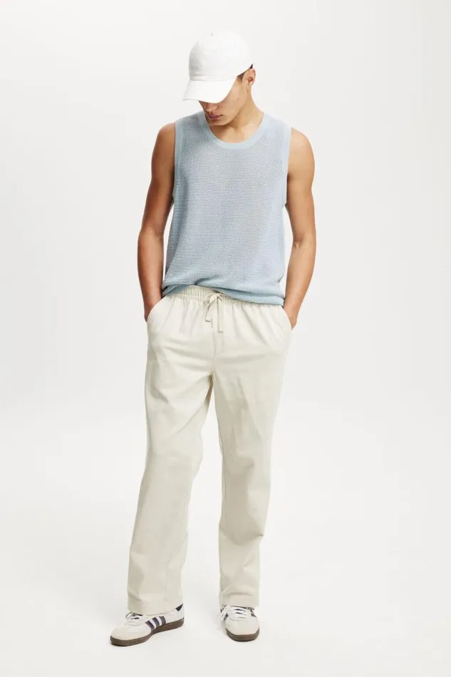 Cotton On Pants Baggy Casual Pant Light Stone 8211 Men