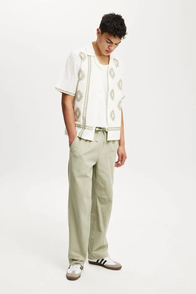 Cotton On Pants Baggy Casual Pant Sage 8211 Men