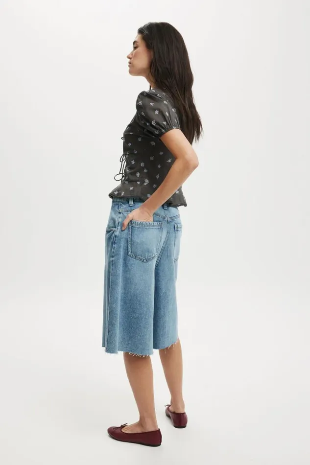 Cotton On Pants Lyocell Wide Denim Jort Coast Blue 8211 Women Cotton On Pants Lyocell Wide Denim Jort Coast Blue 8211 Women