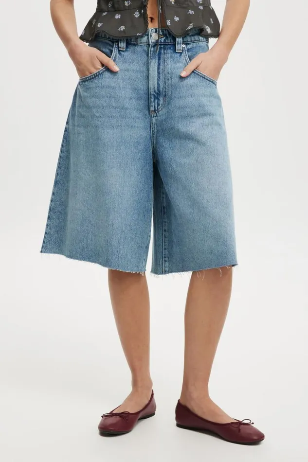 Cotton On Pants Lyocell Wide Denim Jort Coast Blue 8211 Women Cotton On Pants Lyocell Wide Denim Jort Coast Blue 8211 Women