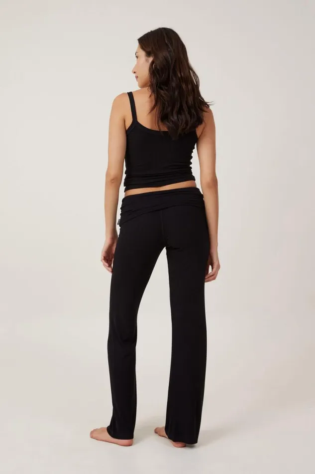 Cotton On Pants Sleep Recovery Roll Waist Pant True Black 8211 Women Cotton On Pants Sleep Recovery Roll Waist Pant True Black 8211 Women