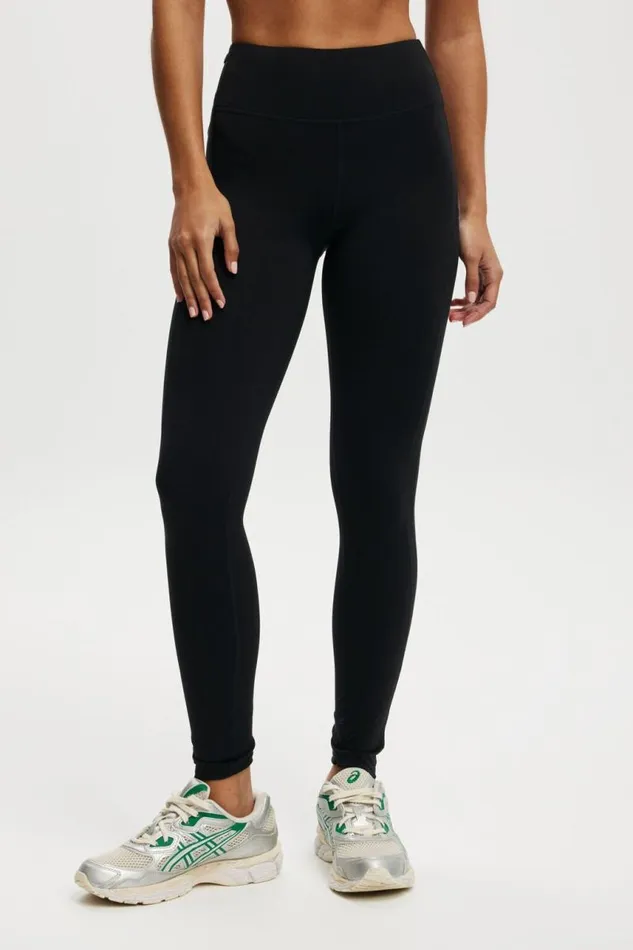 Cotton On Pants Ultra Luxe Mesh Panel 78 Tight Black Mesh 8211 Women